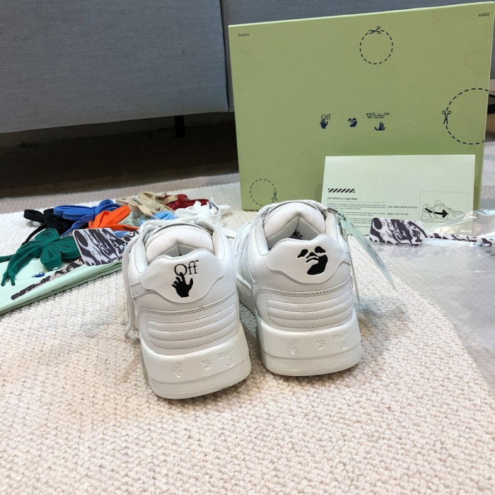 ofw out of office low-top leather sneakers