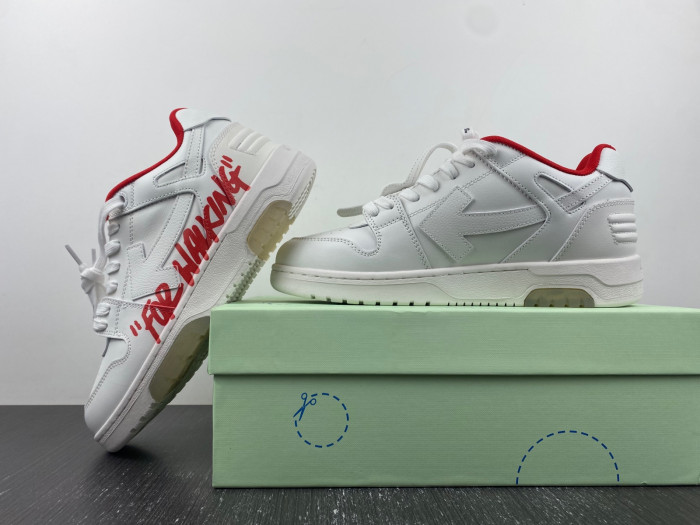 ofw out of office low-top leather sneakers 23062103